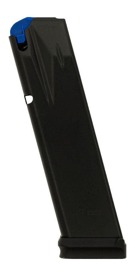 Walther Arms 2864789 Black Aluminum 18rd 9mm Luger Magazine for PDP Full Size