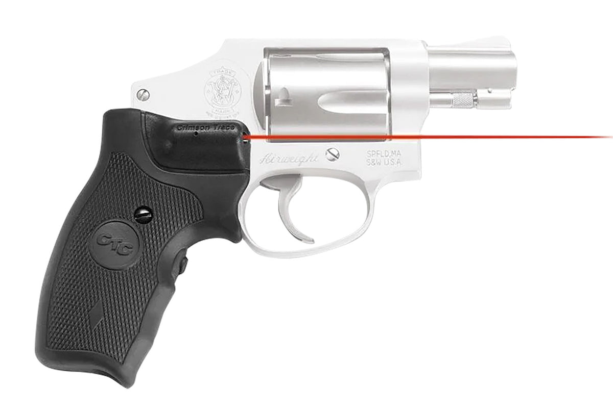 Crimson Trace 011150 S&W J-Frame Round Butt Lasergrips Red Laser Extended Grip