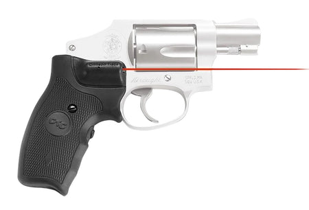 Crimson Trace 011150 S&W J-Frame Round Butt Lasergrips Red Laser Extended Grip