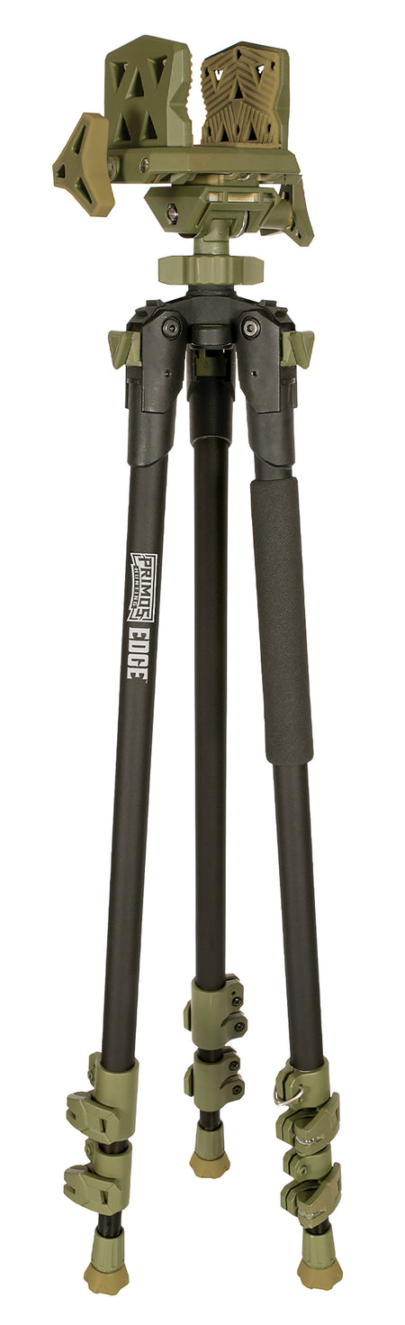 Primos 65831 Edge Tripod with Gun Clamp Mount, Aluminum, Black Legs, 31-59"