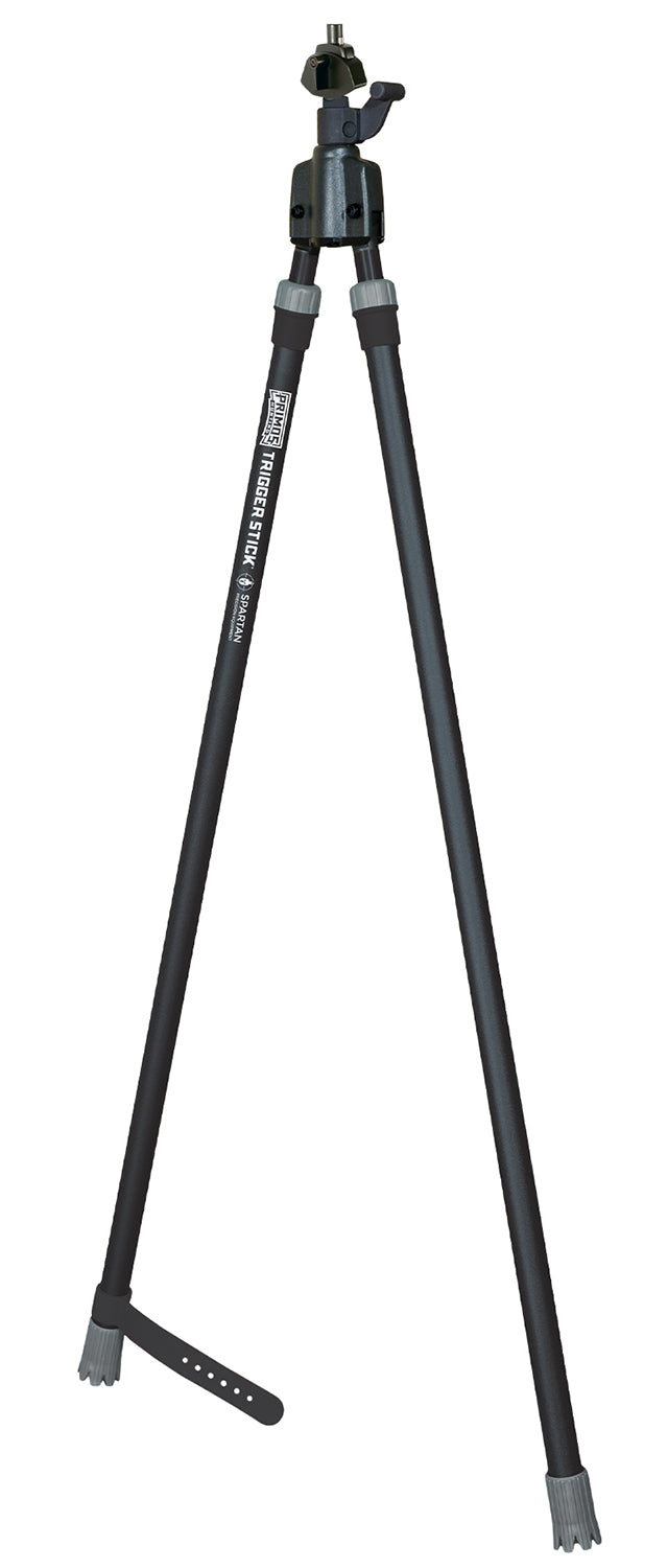 Primos 65830 Tall Trigger Stick Bipod with Spartan Magnetic System, Black, 33-65"