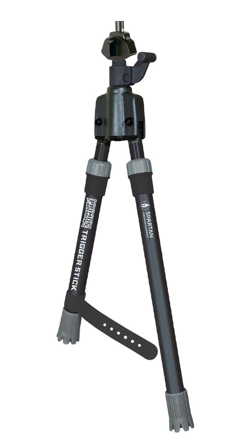 Primos 65828 Short Trigger Stick Bipod with Spartan Magnetic System, Black, 12-16.5"