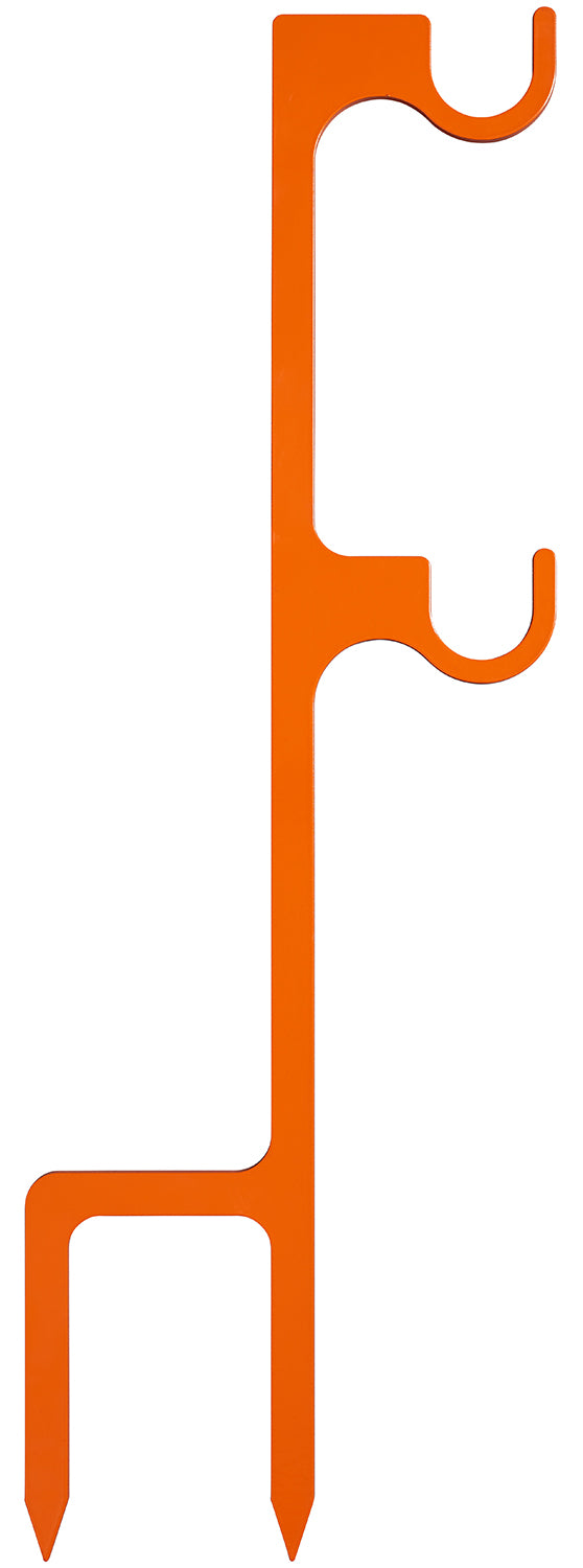Champion Targets 44915C Orange Double Hanger Ground Stake for Rimfire 22LR Targets