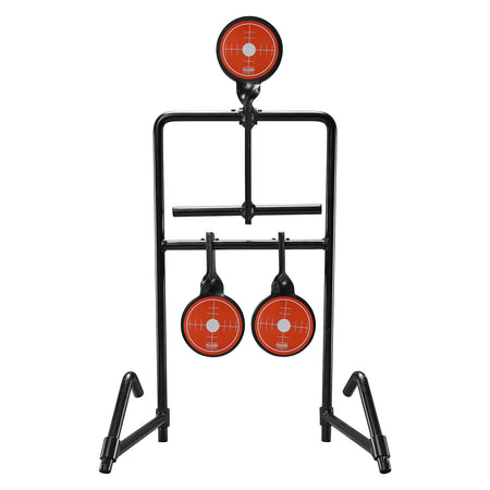 Champion Targets 40870 Handgun Auto Reset Triple Gong Steel Target Black/Orange