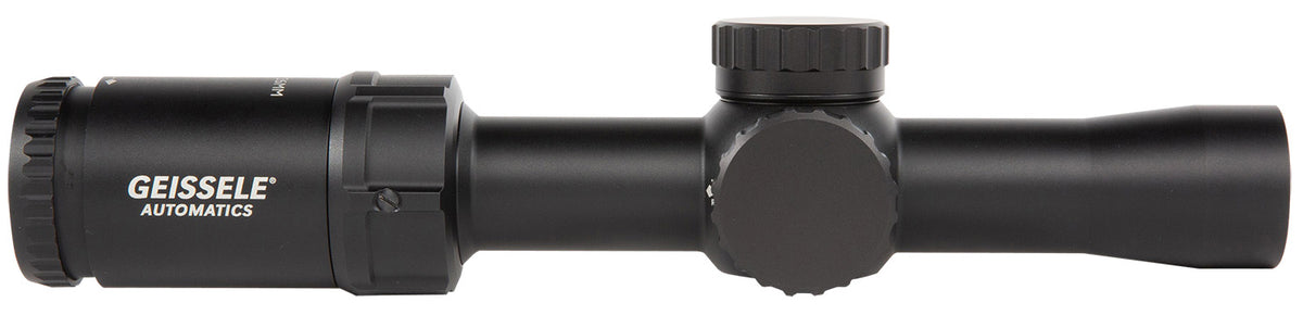 Geissele Super Precision Black Anodized 1-6x26mm Rifle Scope with Illuminated DMRR-1 MIL Reticle