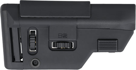 B5 Systems AR-15 Precision Adjustable Stock Black Synthetic with Elevation Cheek Riser