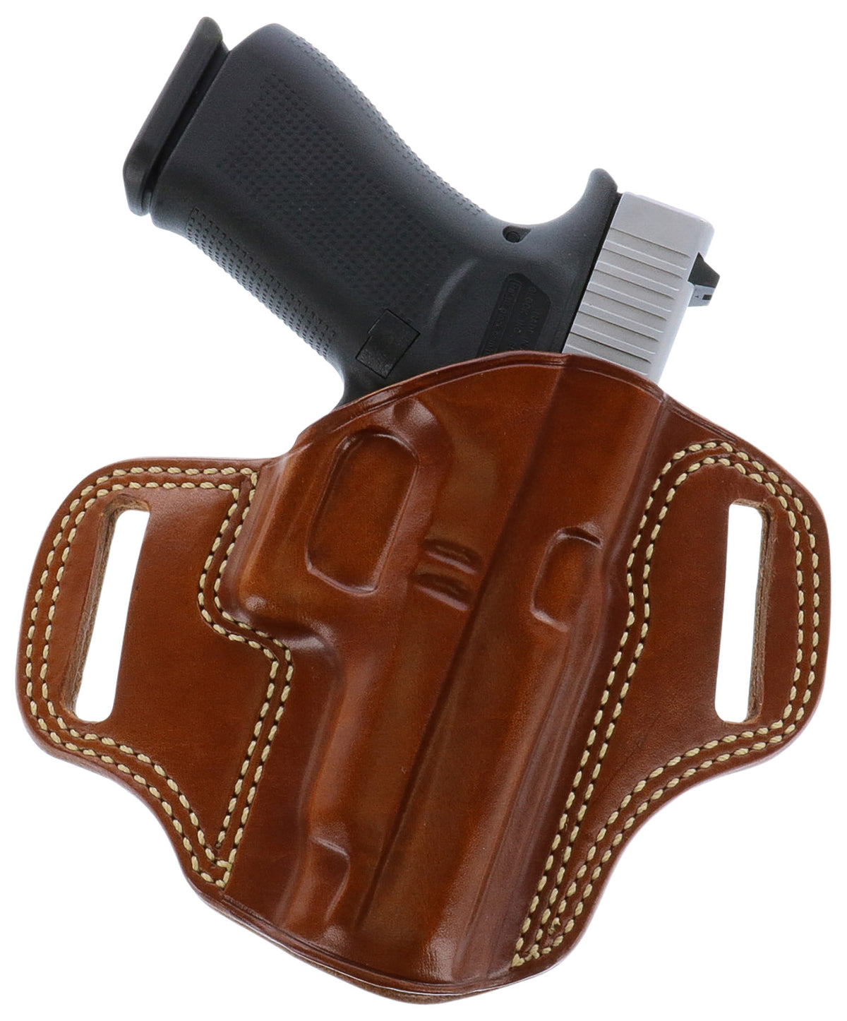 Galco CM270 Combat Master OWB Tan Leather Pancake Belt Holster Browning Hi-Power Springfield SA-35 Right Hand