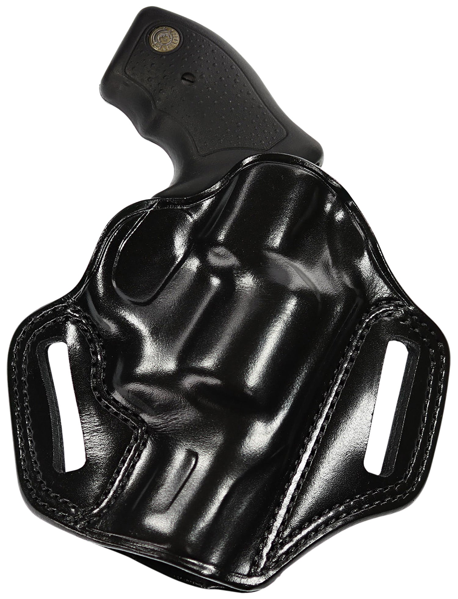Galco CM270B Combat Master OWB Black Leather Pancake Belt Holster Browning Hi-Power Springfield SA-35 Right Hand