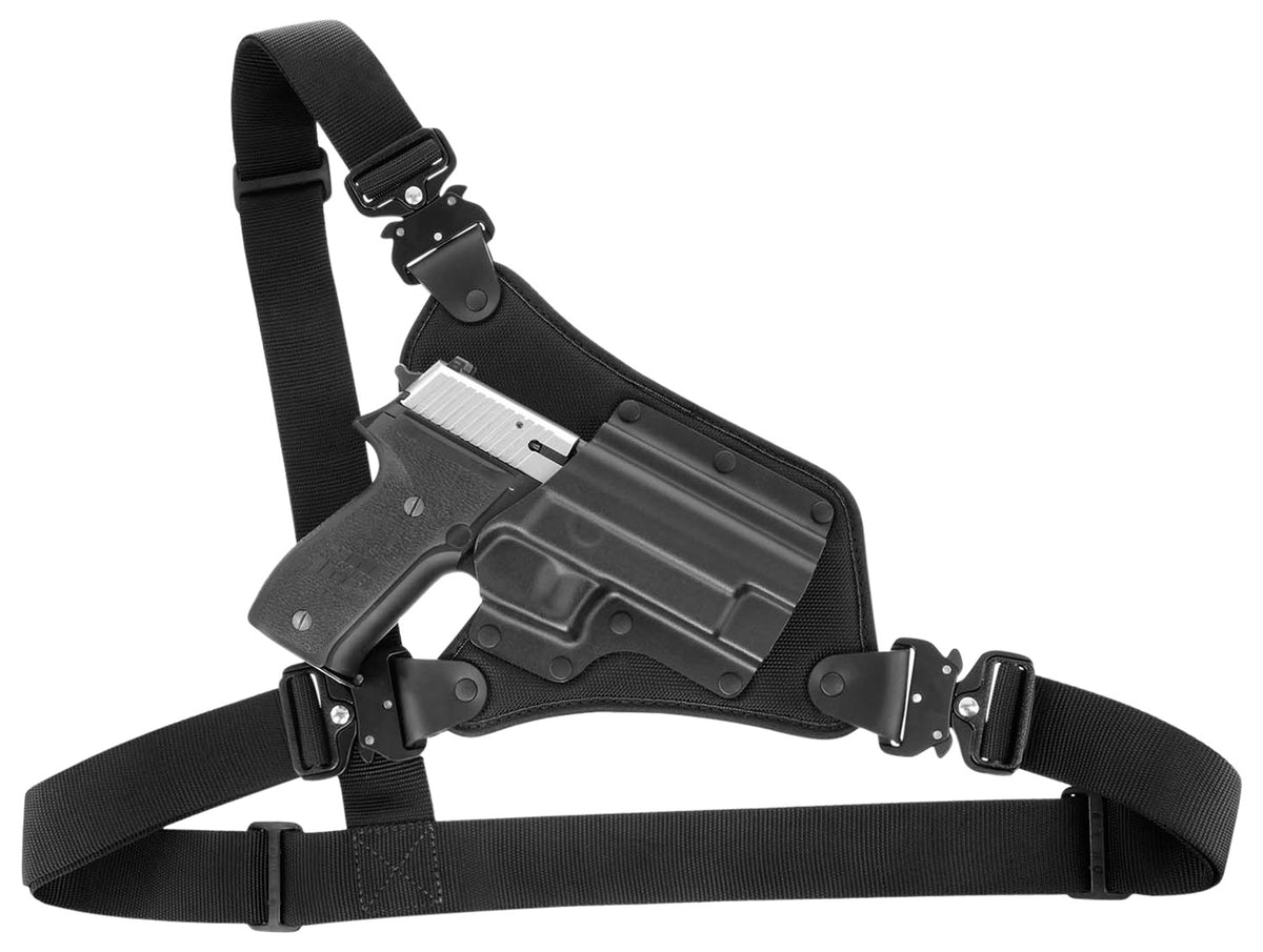 Galco HR472RB High Ready Chest Holster in Black Kydex/Nylon for S&W M&P/M&P 2.0 4.25", Fits Chest Up To 58", RH