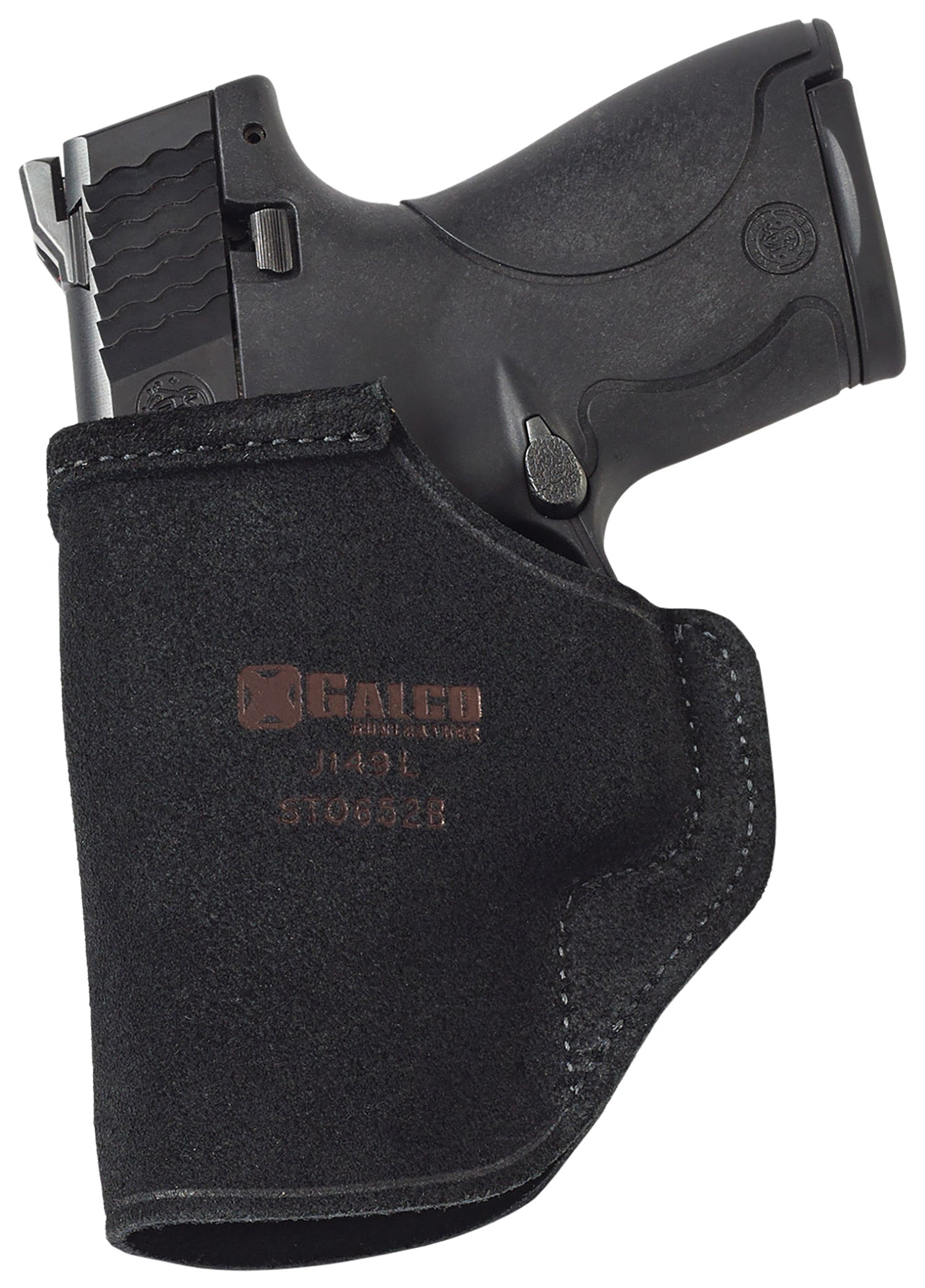 Galco STO858B Stow-N-Go Inside Waistband Black Leather Holster S&W M&P 380 EZ RH