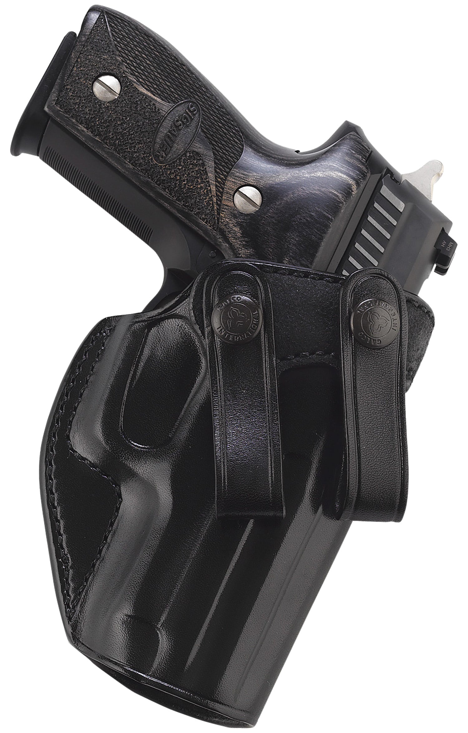 Galco SUM270B Summer Comfort Inside Waistband Black Leather Holster Browning Hi-Power/SA-35 Right Hand