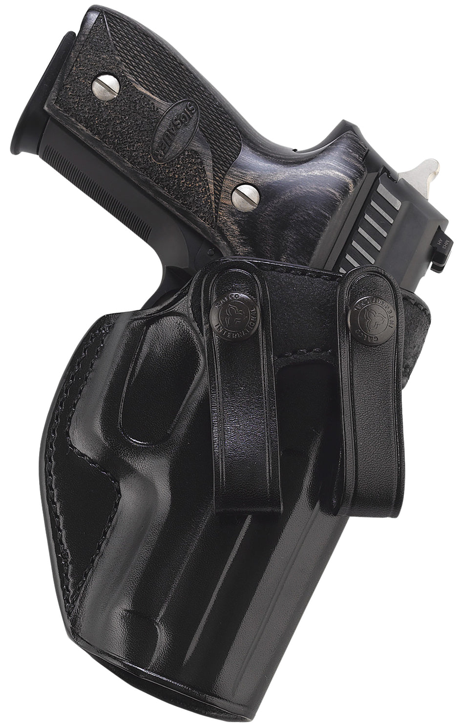 Galco SUM838B Summer Comfort Inside Waistband Black Leather Holster Glock 42/Sig P365 Right Hand