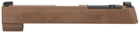 Sig Sauer 8900987 P365XL Stainless Steel Slide Assembly 9mm Coyote Brown Finish 3.7" Barrel Compatible Optic Ready XRAY3 Sights