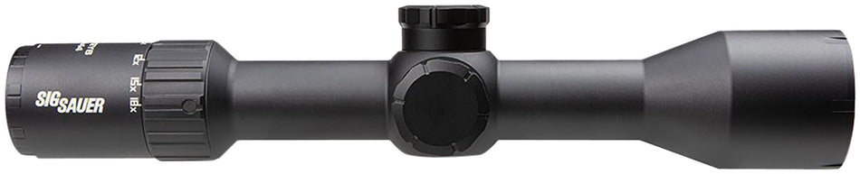 Sig Sauer SOW63113 Whiskey6 Black 3-18x44mm 30mm Tube Quadplex Reticle Hunting Scope