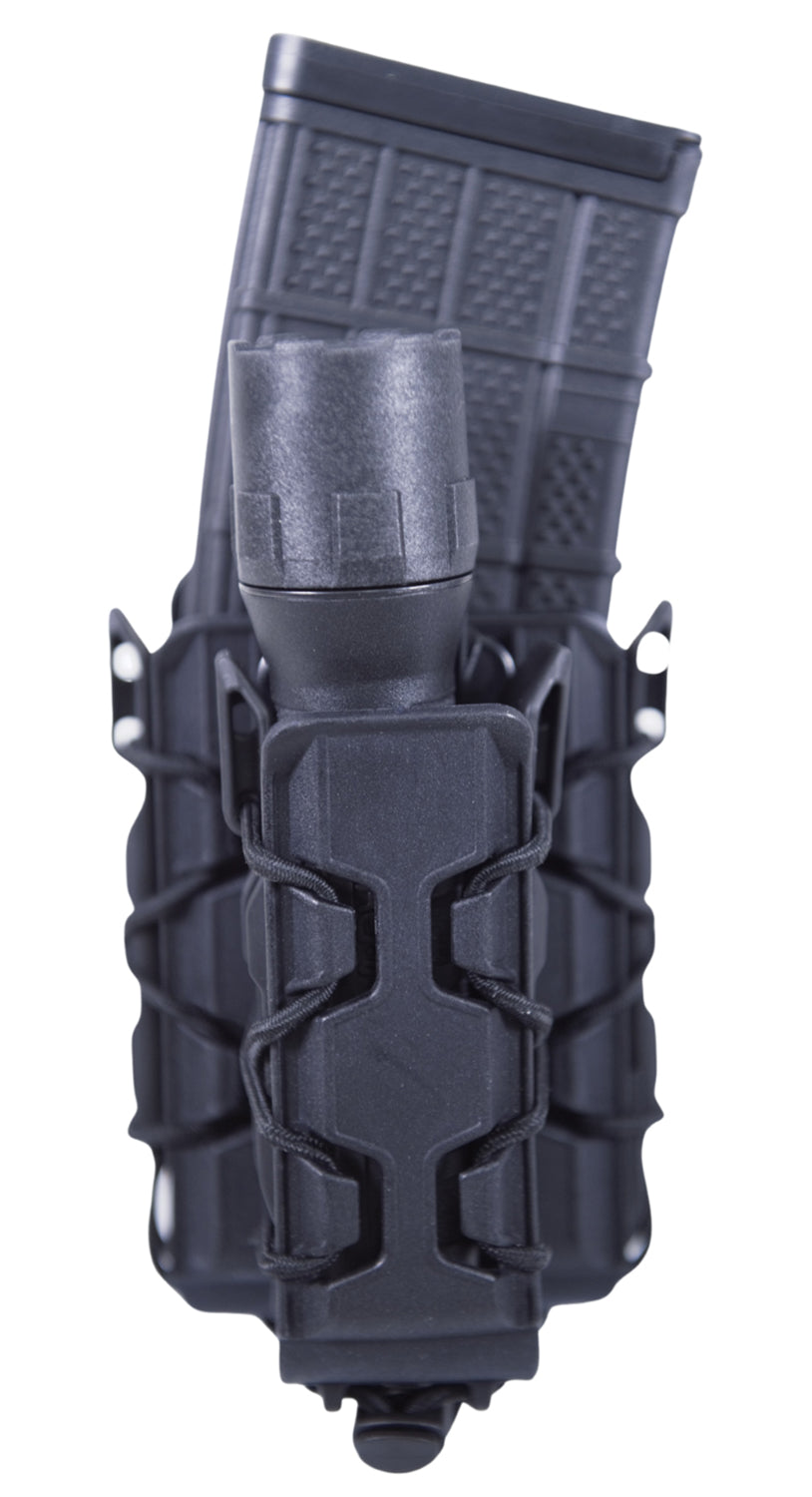HSGI TACO Double Decker Mag Pouch Black Polymer Belt Clip MOLLE Compatible 2" Belts