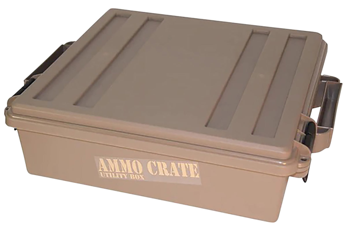 MTM Case-Gard ACR572 Multi-Caliber Ammo Crate Utility Box Dark Earth Polypropylene Water-Resistant