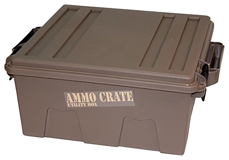 MTM Case-Gard ACR872 Ammo Crate Utility Box Dark Earth Polypropylene Stackable Water-Resistant