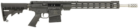 Great Lakes Firearms GL10308SSBLK AR-10 308 Win 20+1 18" Stainless, Black Rec, M-Lok Handgaurd, Carbine Stock, A2 Grip, Muzzle Brake