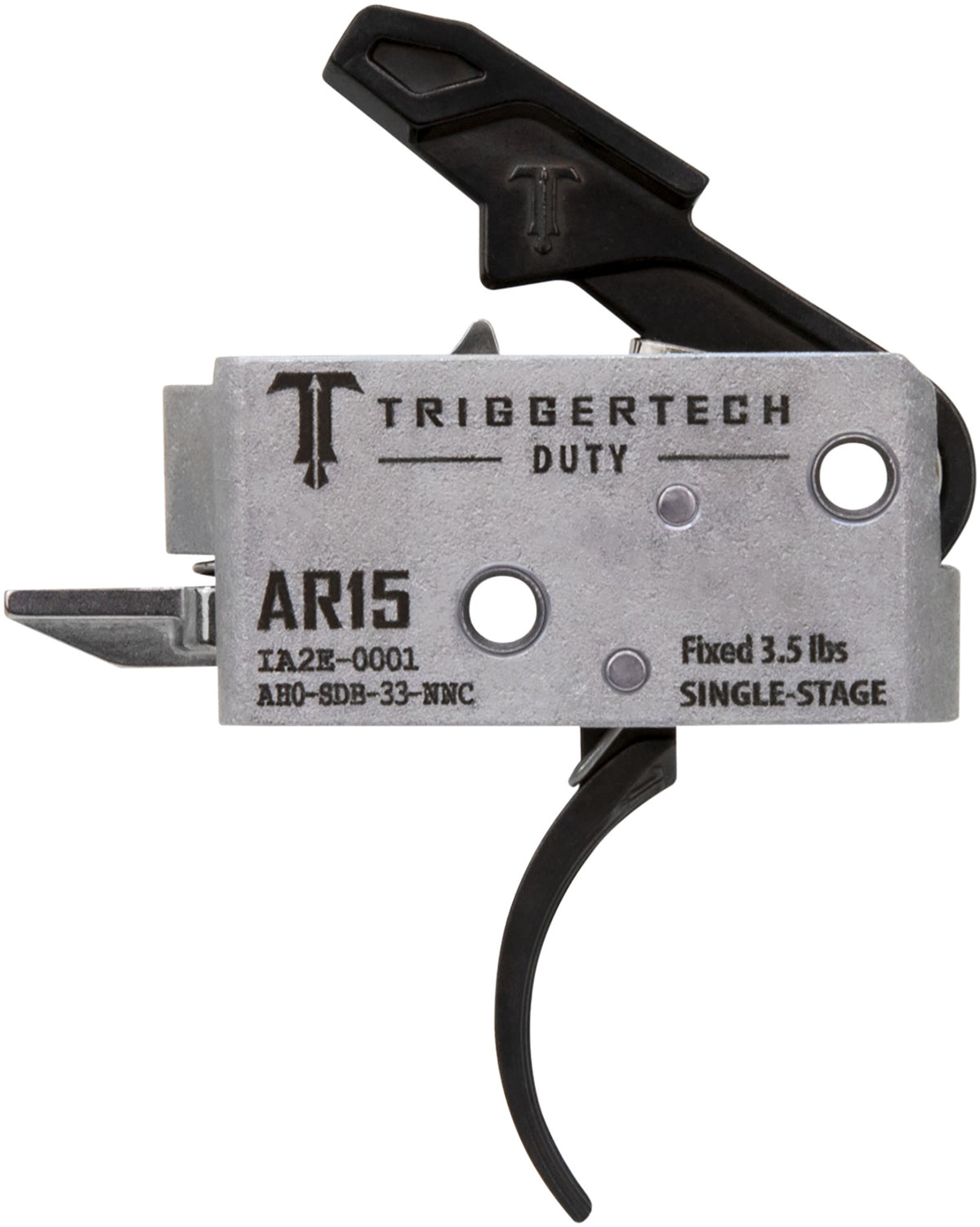 TriggerTech AH0SDB33NNC AR-15 Duty Curved Trigger, Single-Stage 3.5 lbs