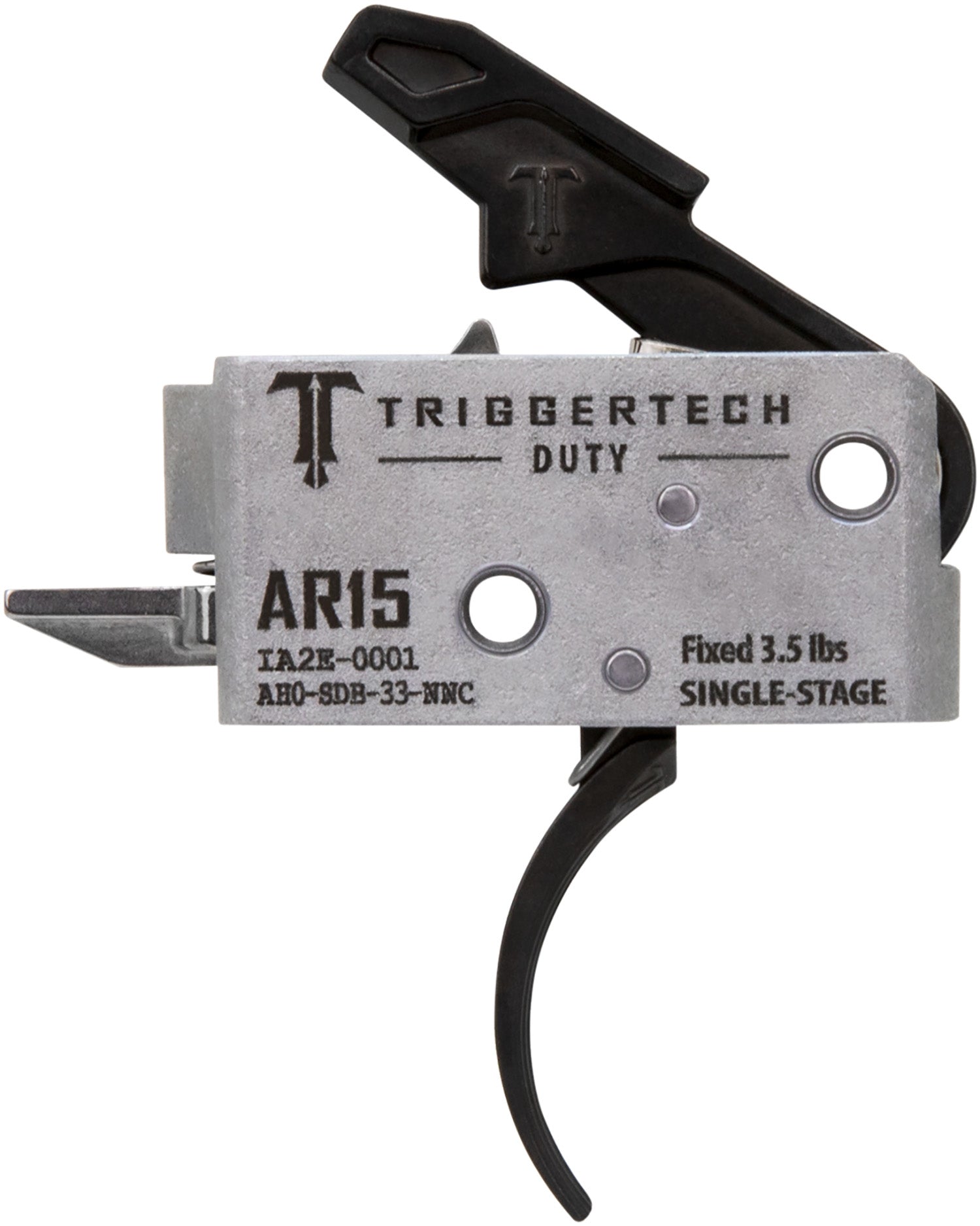 TriggerTech AH0SDB33NNC AR-15 Duty Curved Trigger, Single-Stage 3.5 lbs