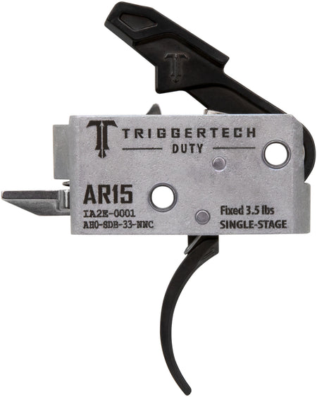 TriggerTech AH0SDB33NNC AR-15 Duty Curved Trigger, Single-Stage 3.5 lbs