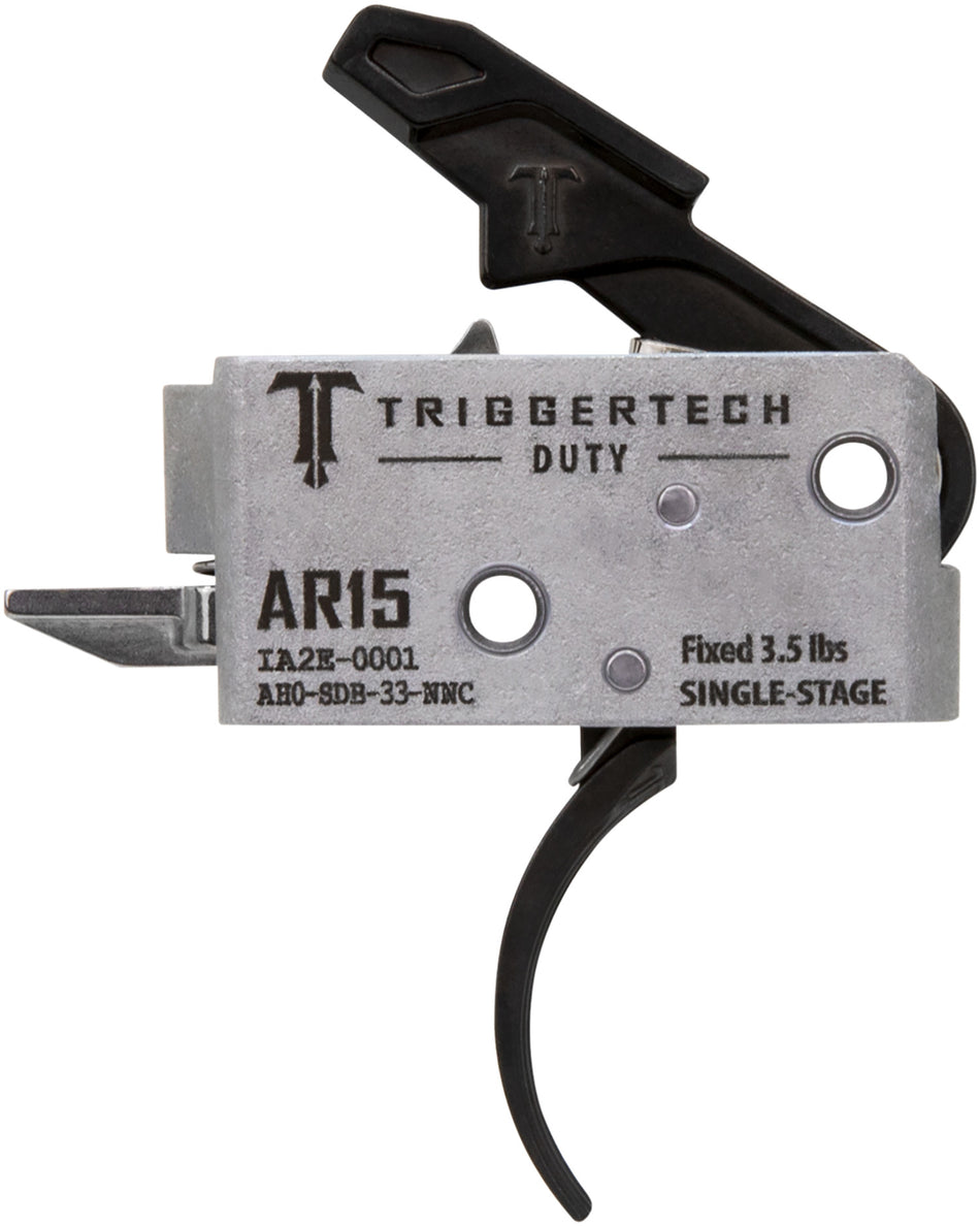 TriggerTech AH0SDB33NNC AR-15 Duty Curved Trigger, Single-Stage 3.5 lbs