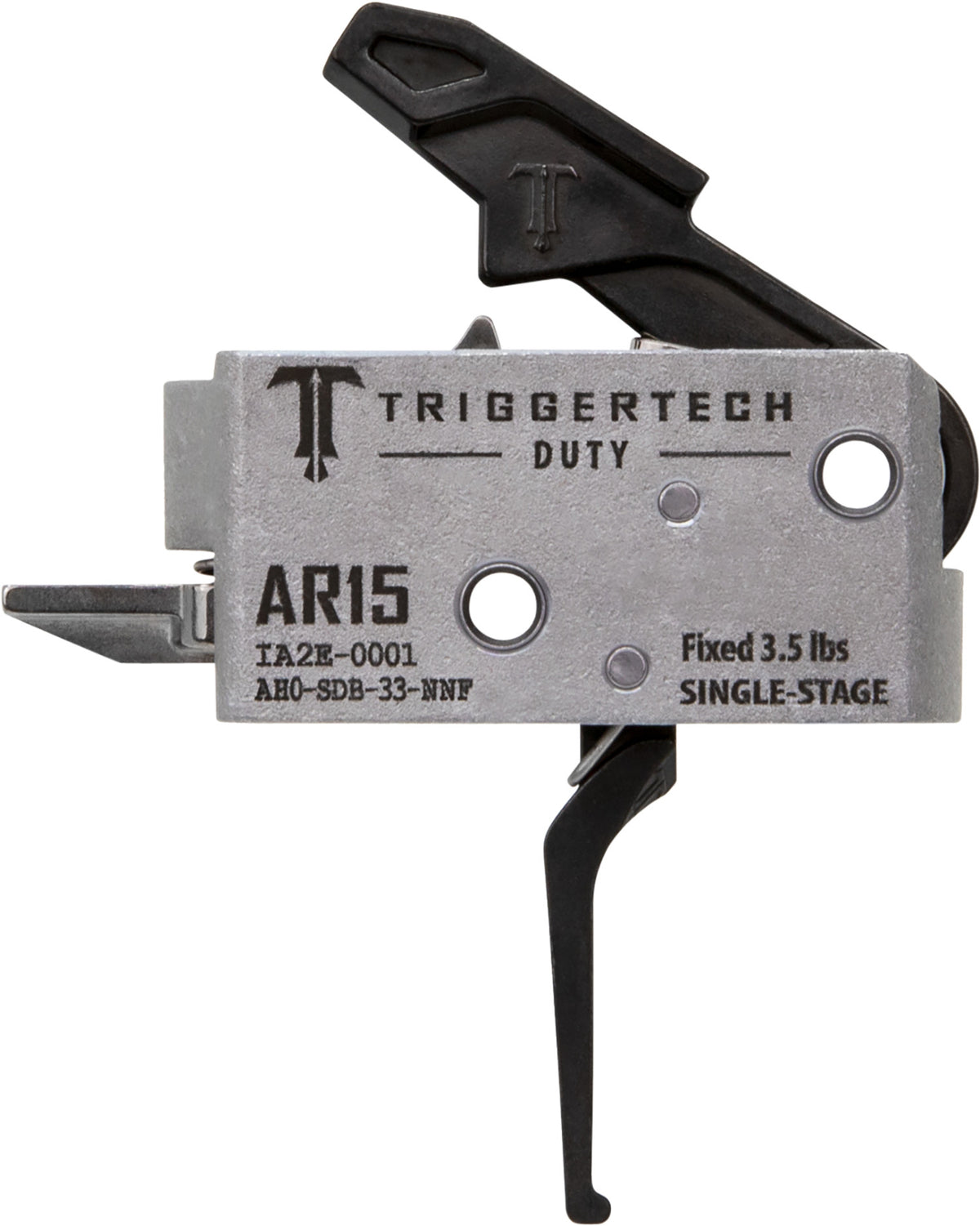 TriggerTech AH0SDB33NNF AR-15 Duty Flat Trigger, Single-Stage 3.5 lbs