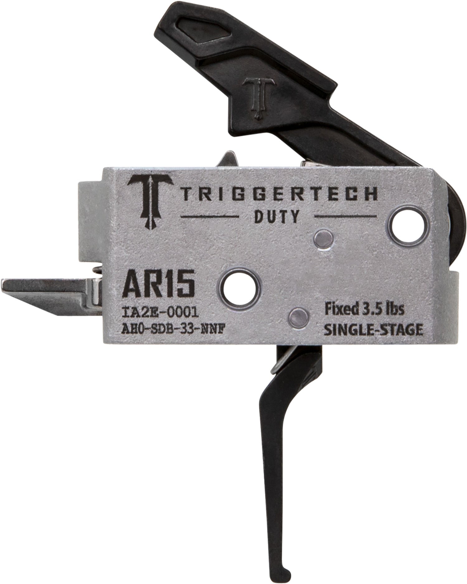 TriggerTech AH0SDB33NNF AR-15 Duty Flat Trigger, Single-Stage 3.5 lbs