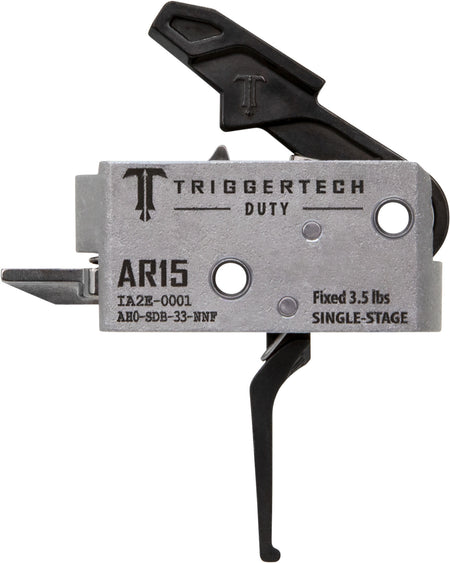 TriggerTech AH0SDB33NNF AR-15 Duty Flat Trigger, Single-Stage 3.5 lbs