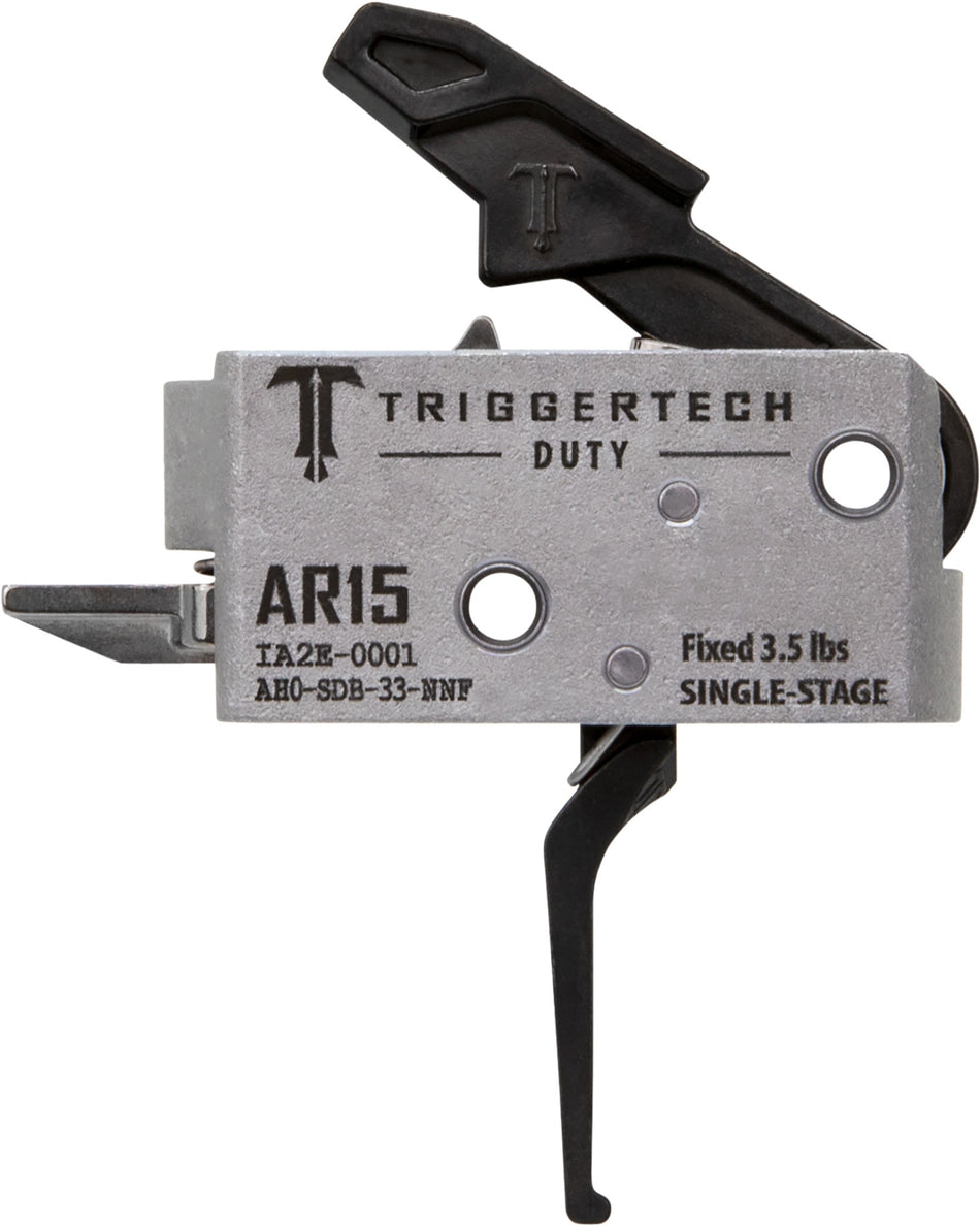 TriggerTech AH0SDB33NNF AR-15 Duty Flat Trigger, Single-Stage 3.5 lbs