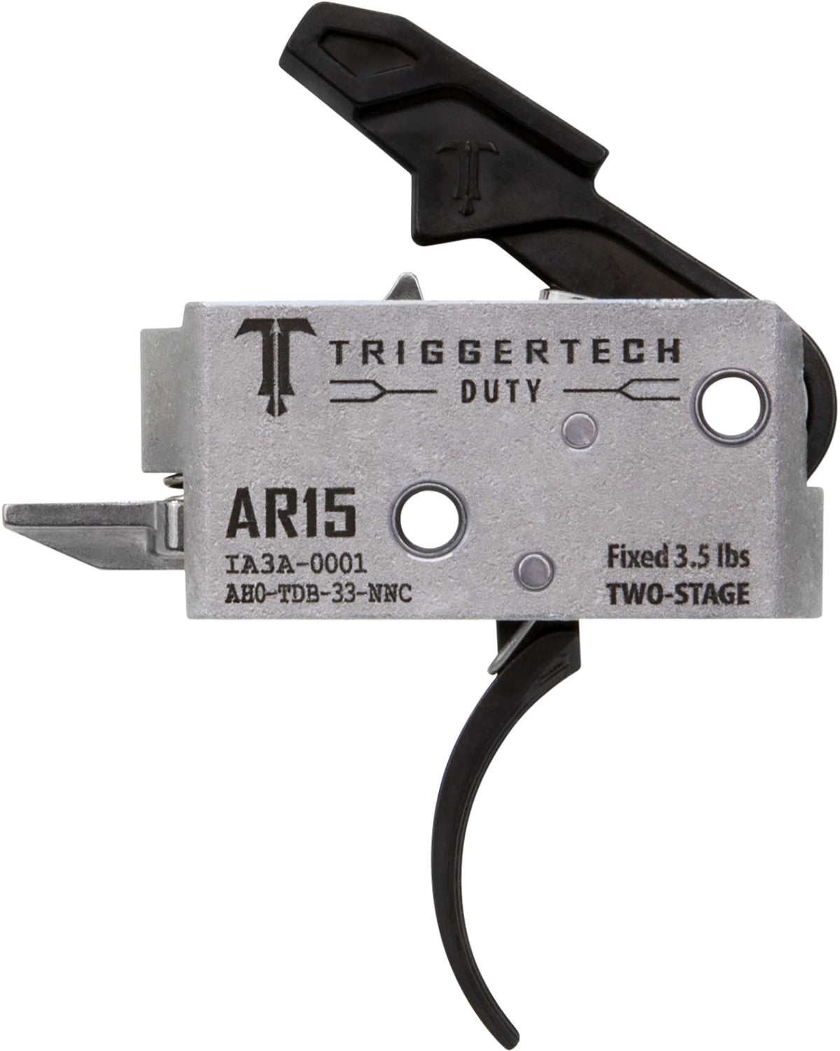 TriggerTech AH0TDB33NNC AR-15 Duty Curved Two-Stage Trigger, 3.5 lbs