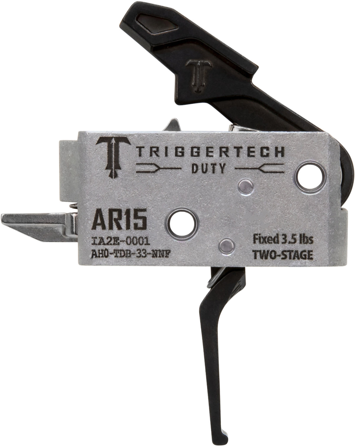 TriggerTech AH0TDB33NNF AR-15 Duty Flat Two-Stage Trigger, 3.5 lbs