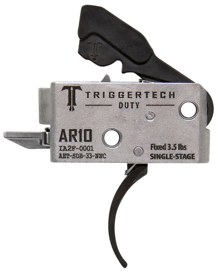 TriggerTech AHTSDB33NNC AR-10 Duty Curved Trigger, Single-Stage 3.5 lbs