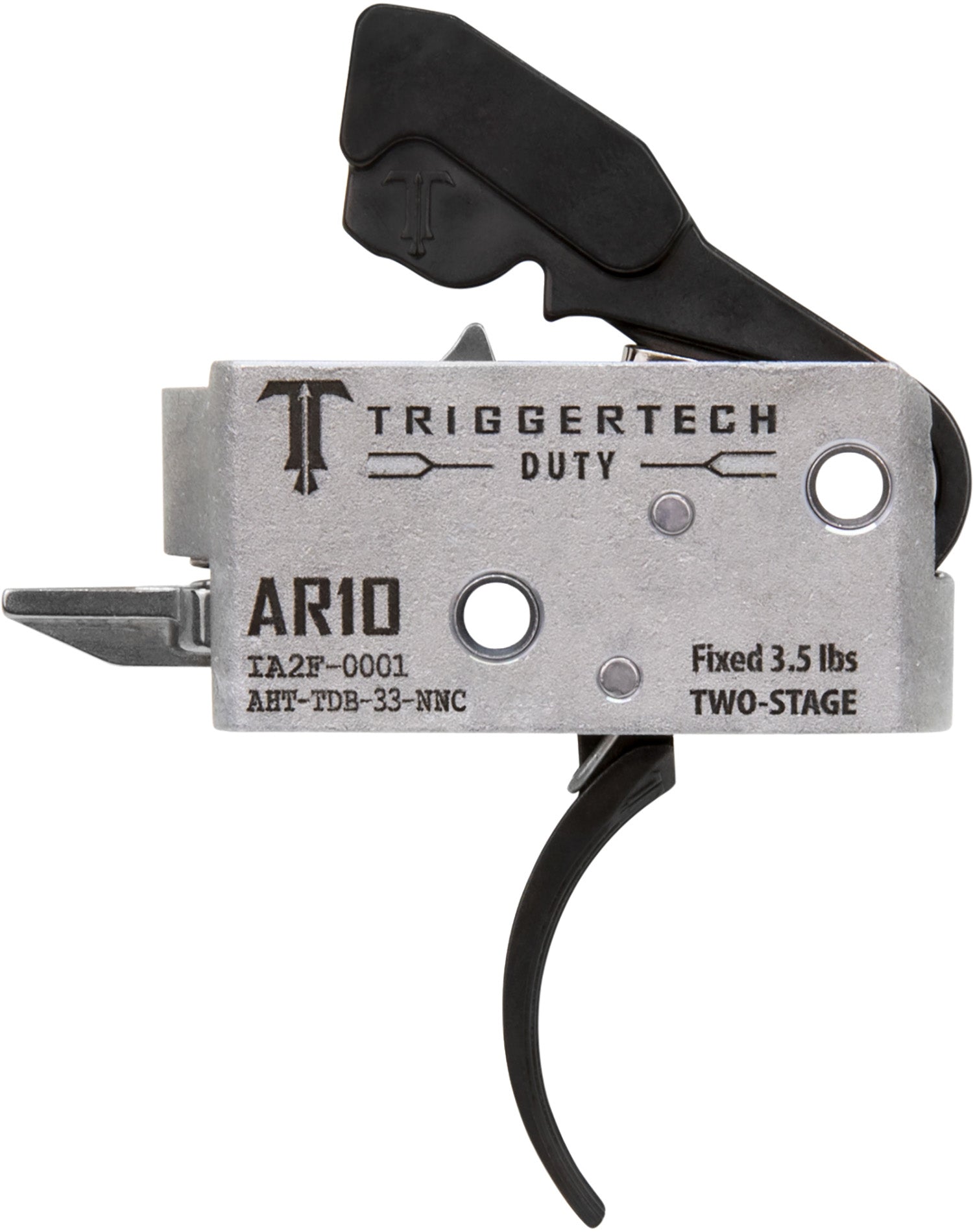 TriggerTech AHTTDB33NNC AR-10 Duty Curved Two-Stage Trigger 3.50 lbs