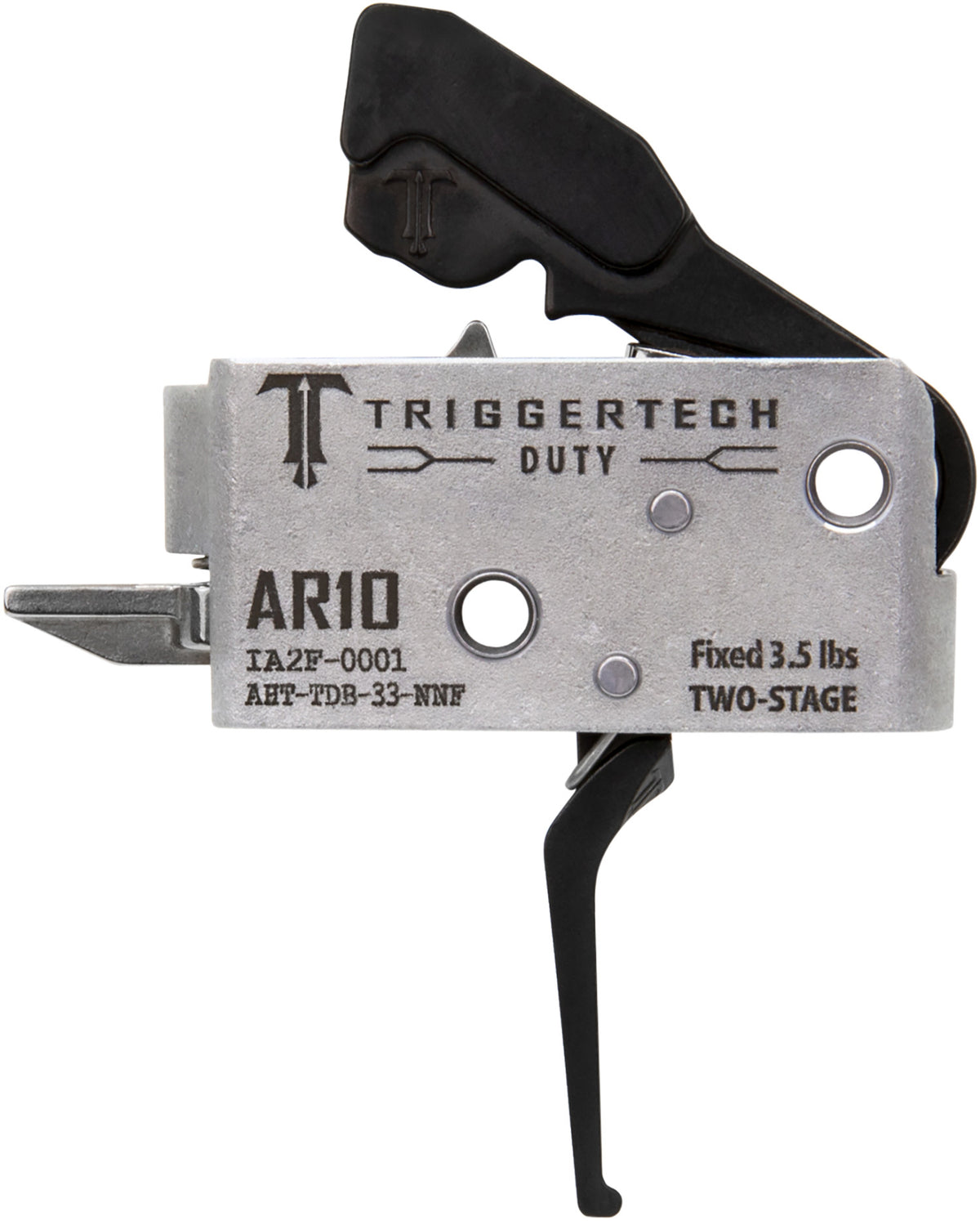 TriggerTech AHTTDB33NNF AR-10 Duty Flat Two-Stage Trigger 3.50 lbs