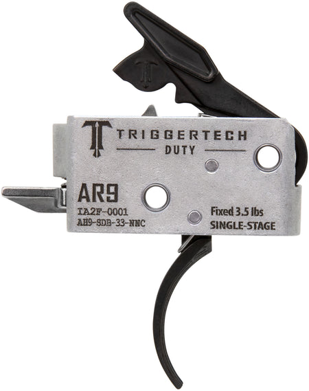 TriggerTech AH9SDB33NNC AR-9 Duty Curved Single-Stage Trigger 3.50 lbs