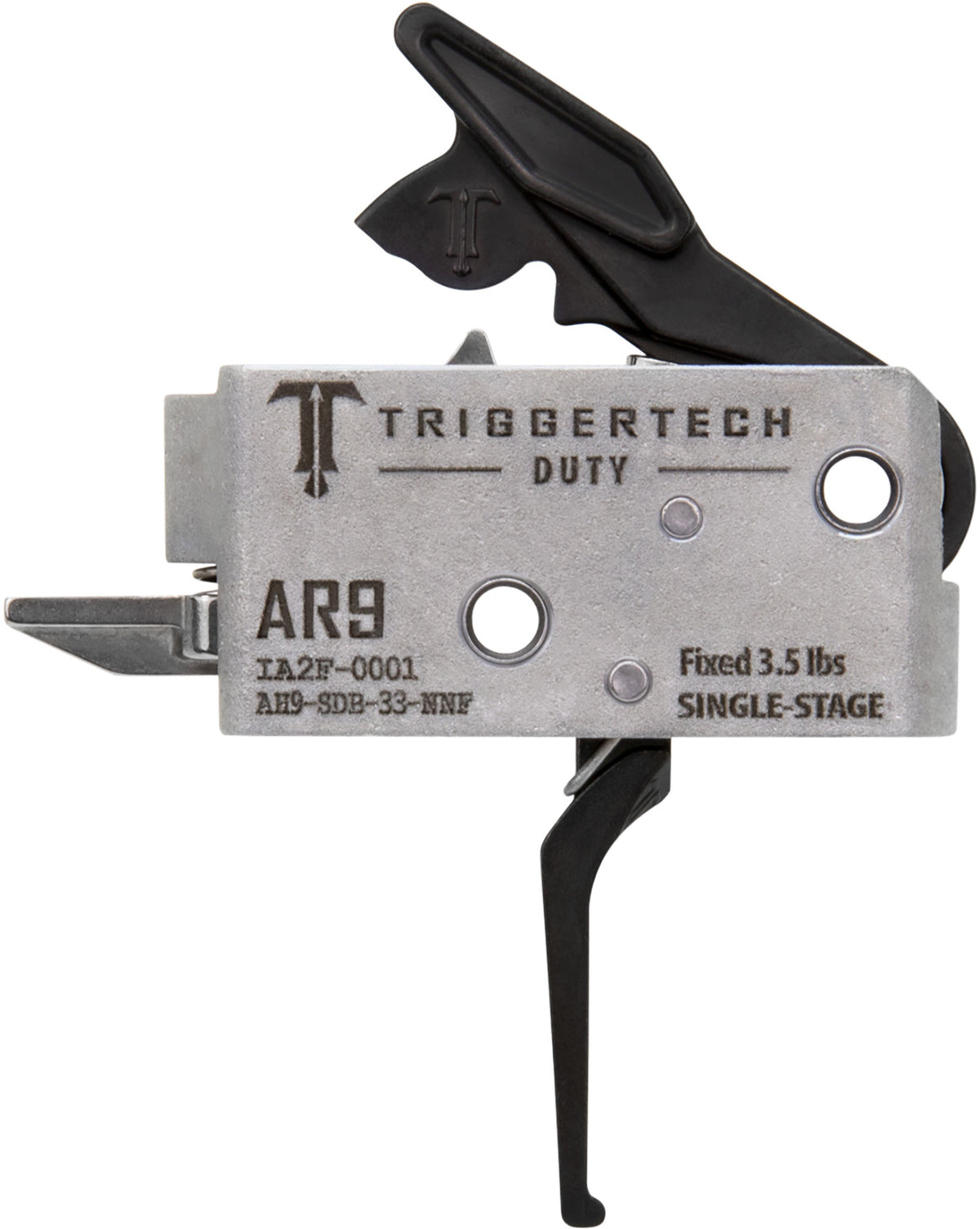 TriggerTech AH9SDB33NNF AR-9 Duty Flat Single-Stage Trigger 3.50 lbs