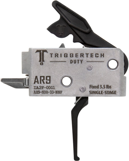 TriggerTech AH9SDB33NNF AR-9 Duty Flat Single-Stage Trigger 3.50 lbs