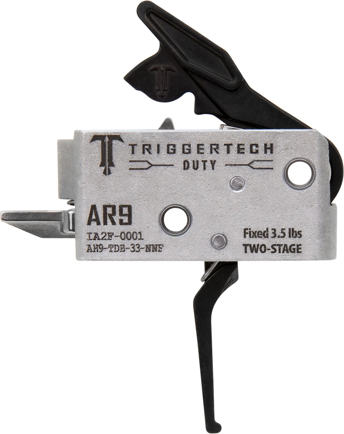 TriggerTech AH9TDB33NNF AR-9 Duty Flat Two-Stage Trigger 3.50 lbs