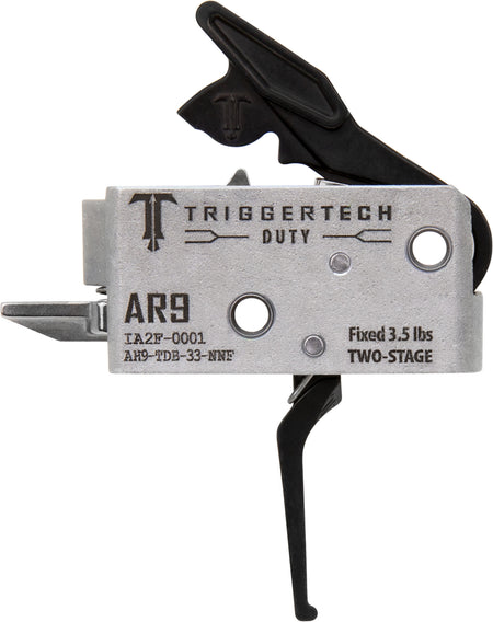 TriggerTech AH9TDB33NNF AR-9 Duty Flat Two-Stage Trigger 3.50 lbs