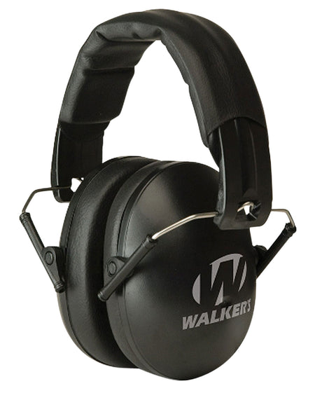 Walker's GWPYWFM2BLK 23 dB Folding Muff Black Over-Head Youth Women Lightweight