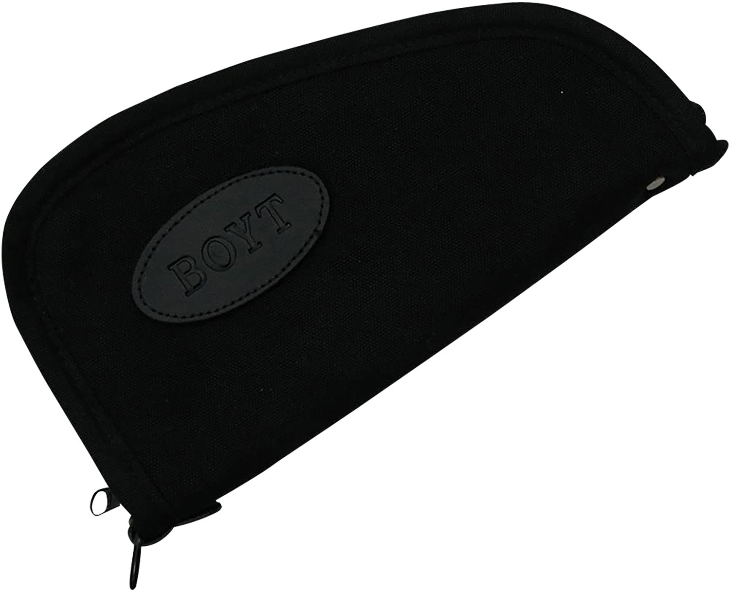 Boyt Black Canvas Heart-Shaped Pistol Case Cotton Batten Padded