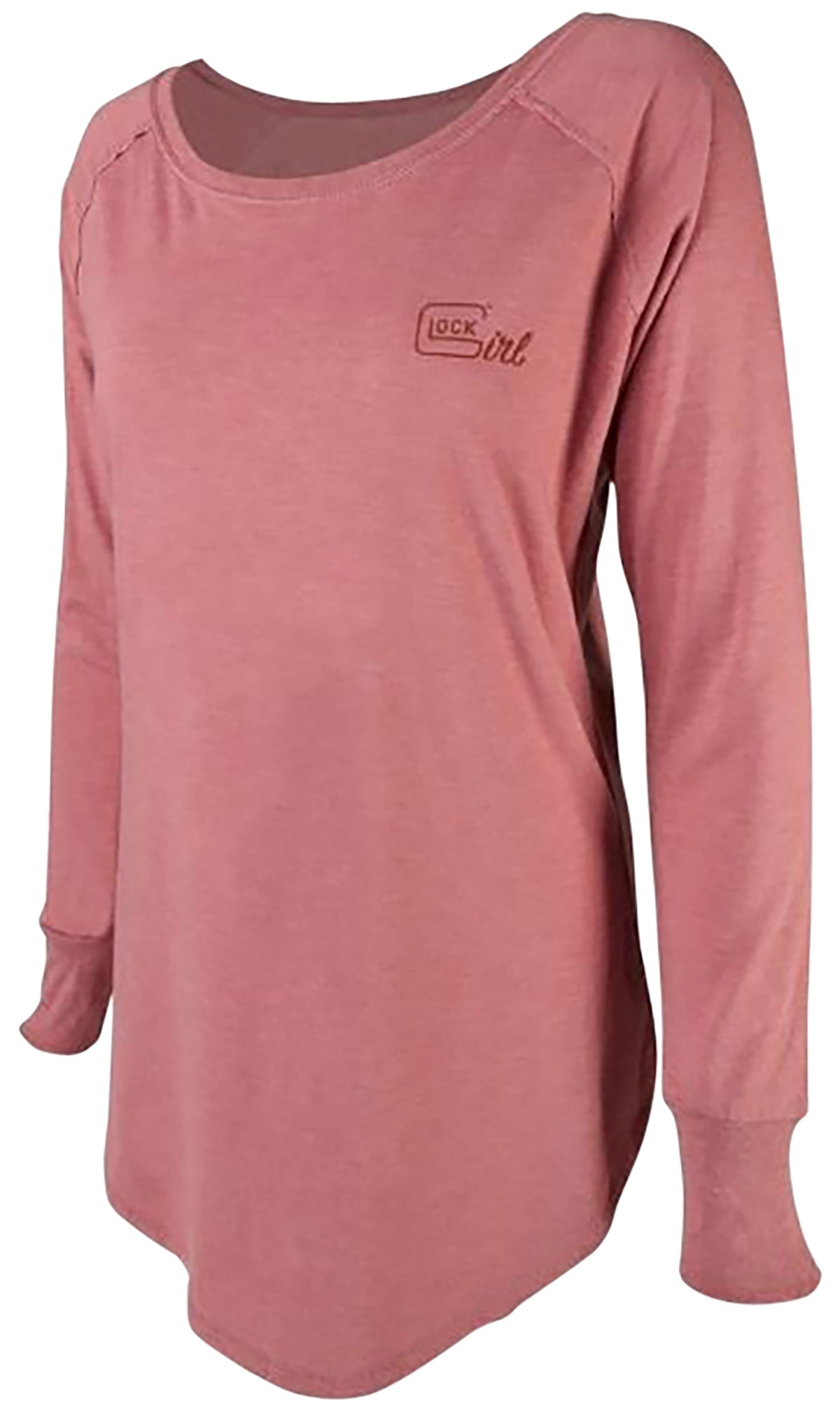 Glock Girl Confidence Blush Poly-Cotton Rayon Long Sleeve Tunic Size XL