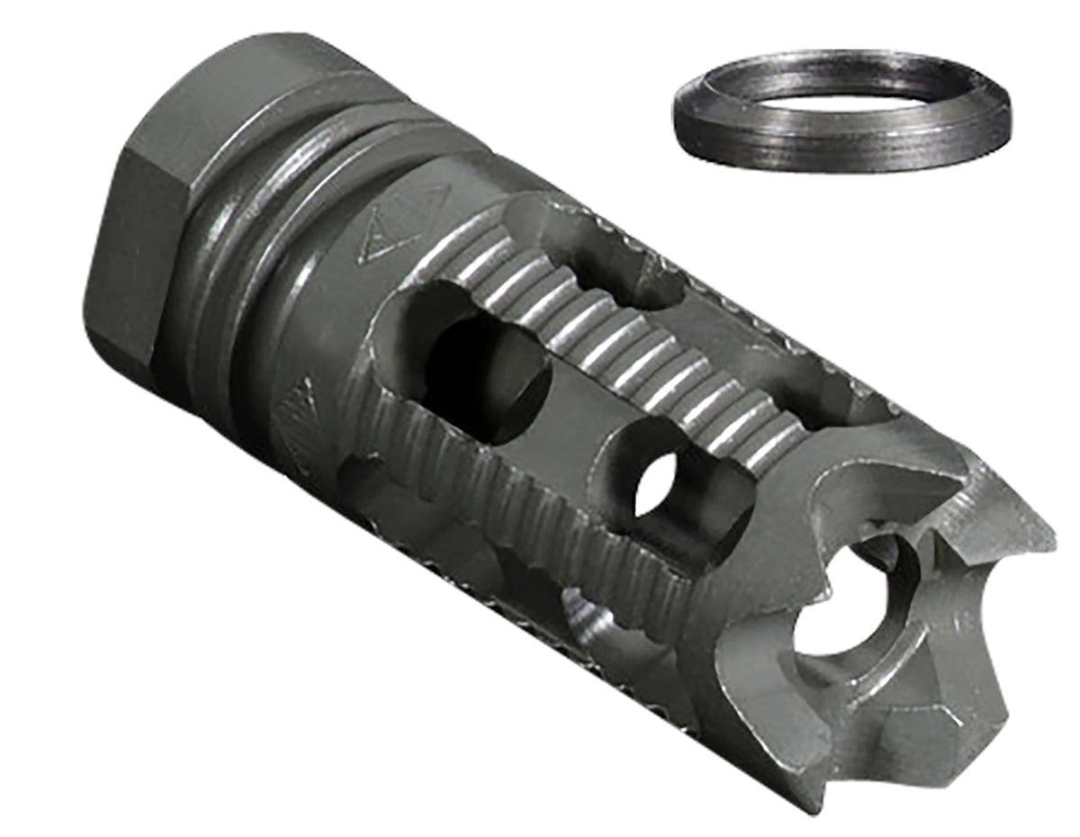YHM 285M1 Phantom 5-Port Muzzle Brake Compensator Aggressive Front 1/2"-28 tpi 5.56mm