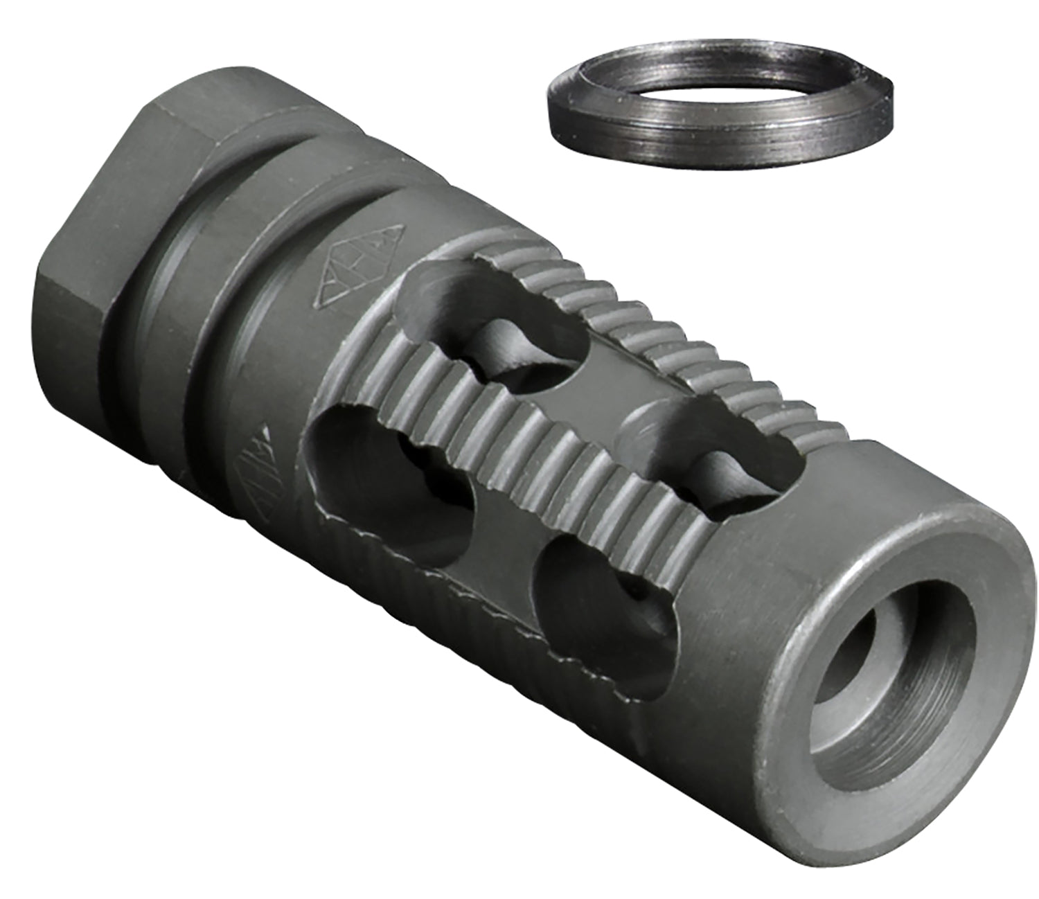 YHM 285M2 Phantom 5-Port Muzzle Brake Compensator Smooth Front 1/2"-28 tpi 5.56mm