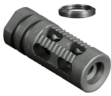 YHM 285M2 Phantom 5-Port Muzzle Brake Compensator Smooth Front 1/2"-28 tpi 5.56mm