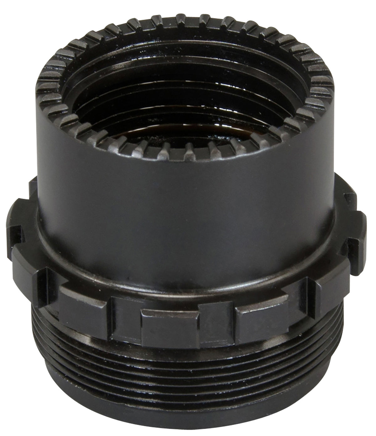 Yankee Hill 3060 Phantom QD Mount Adapter 1-3/8"-24 tpi Black Stainless Steel