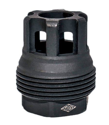 YHM 4401MB24 sRx Quick-Detach Mini Muzzle Brake Steel Black Phosphate 5/8"-24 tpi 9mm for sRx System
