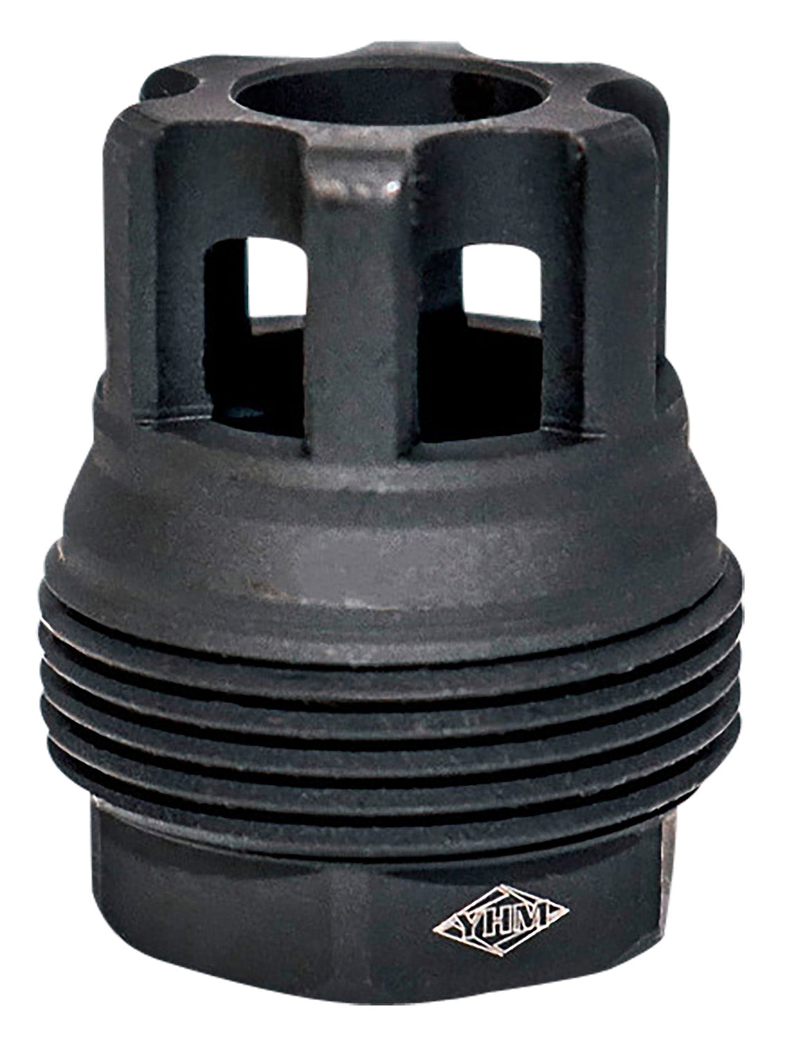 YHM 4401MB28 sRx Quick-Detach Mini Muzzle Brake Steel Black Phosphate 1/2"-28 tpi 9mm for sRx System