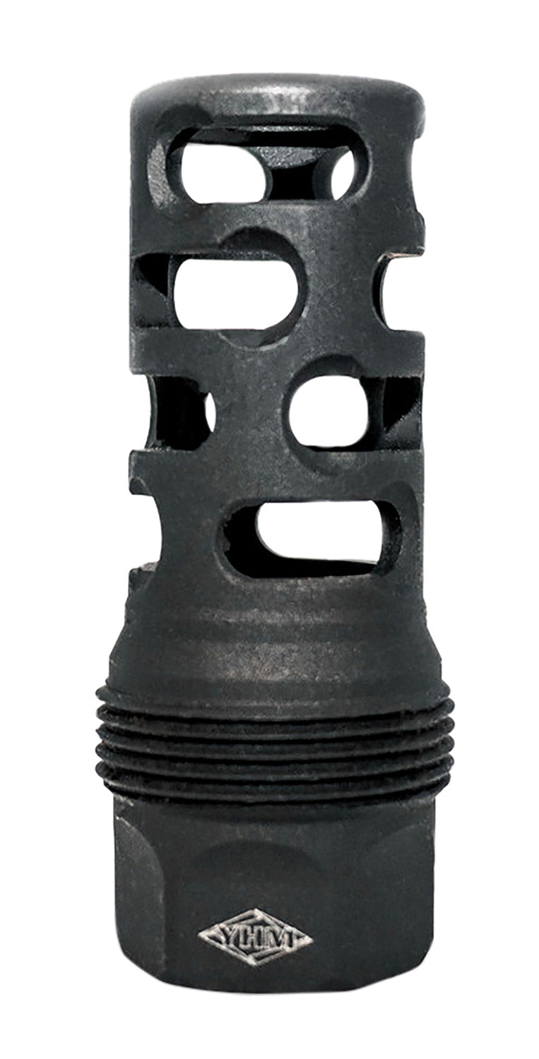 YHM 4405MB24 sRx Quick-Detach Long Muzzle Brake Steel Black Phosphate 5/8"-24 tpi 9mm for sRx System